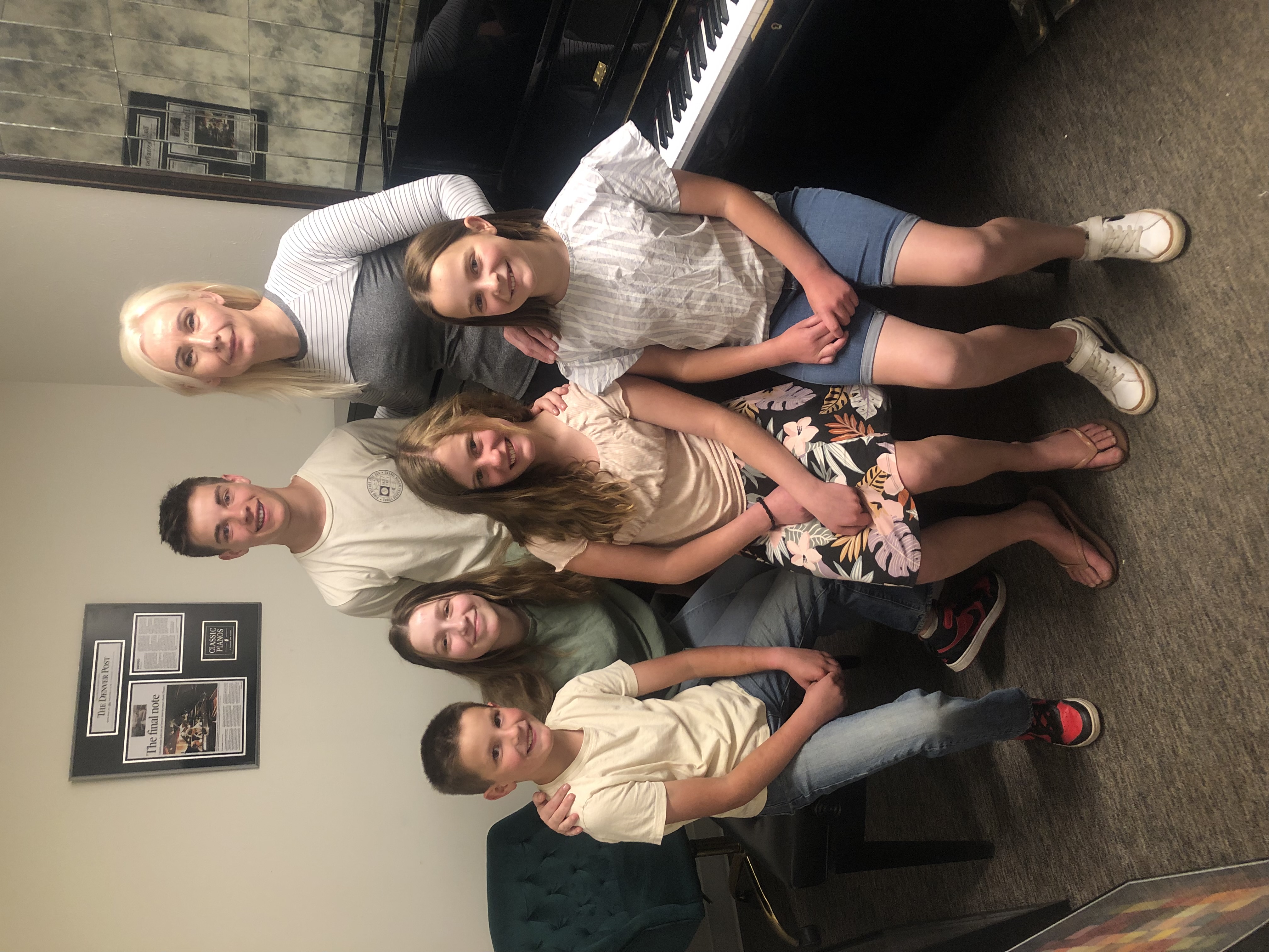 tetyana with a group of students